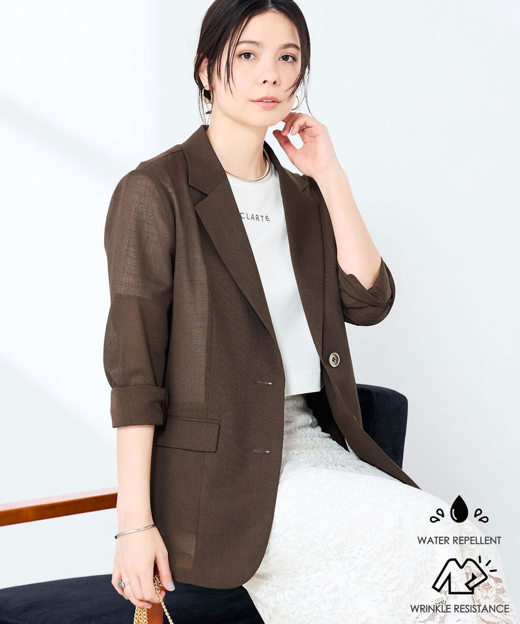 ［WEB限定 SPECIAL SALE！］《撥水/汗染み軽減》ショート丈ロゴTシャツ