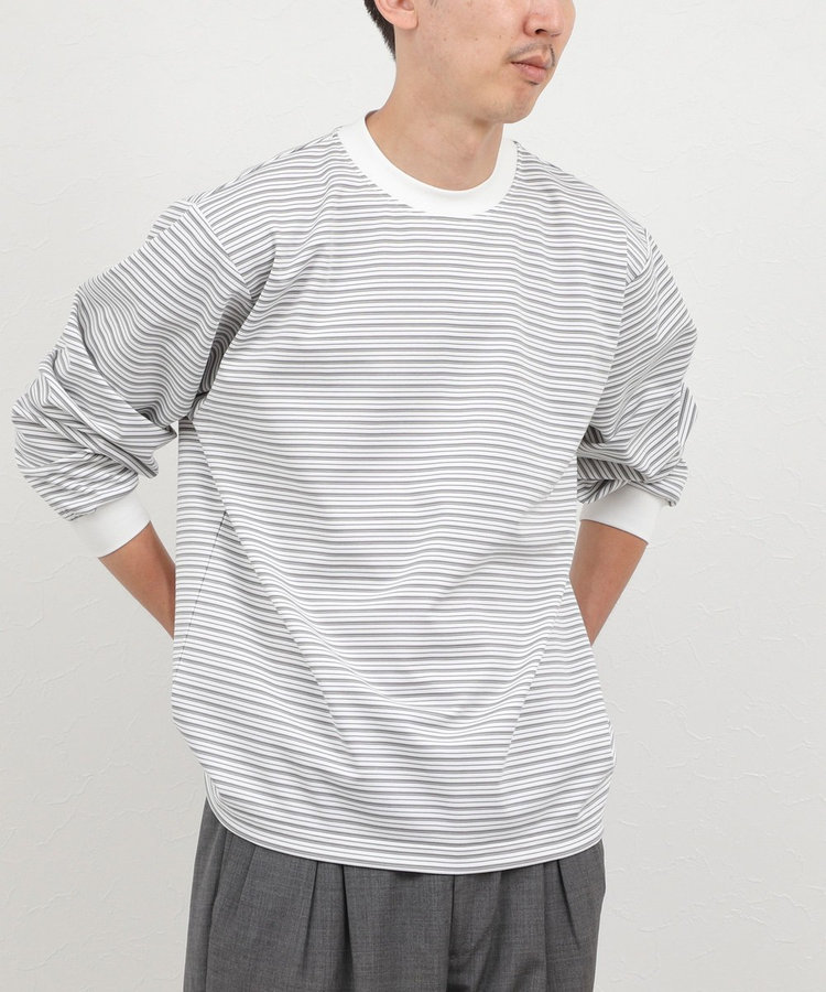 超長綿シルケットボーダーTシャツL/S 26AW