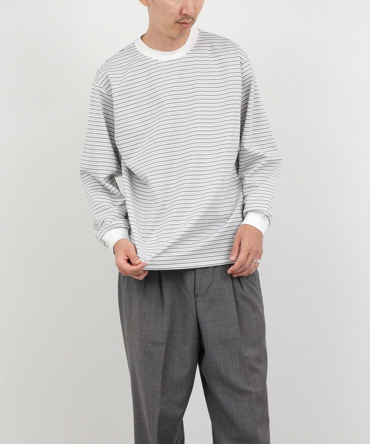 超長綿シルケットボーダーTシャツL/S 26AW