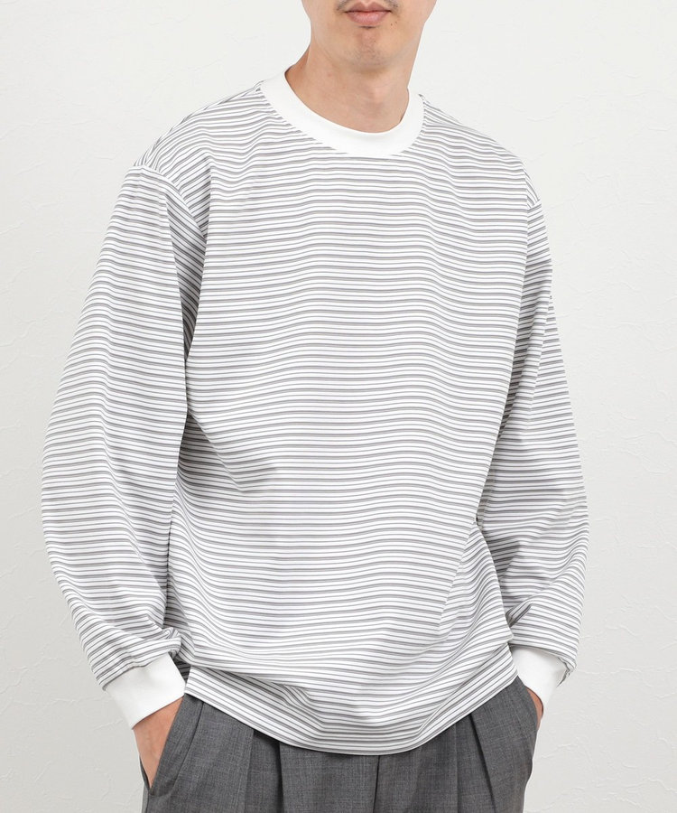 超長綿シルケットボーダーTシャツL/S 26AW