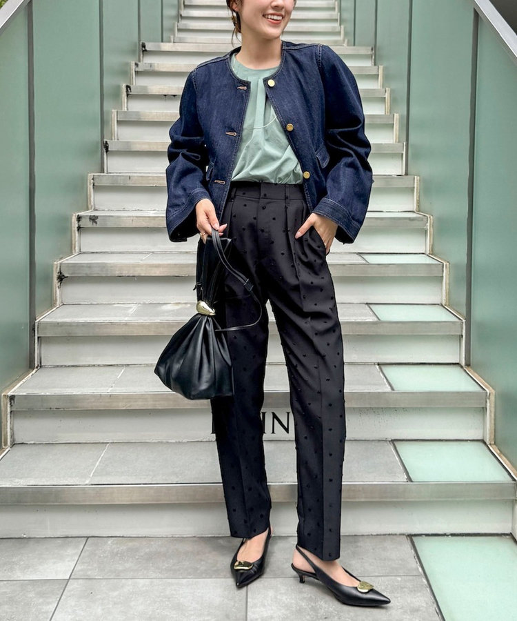 【RM denim】コーデュロイ襟2WAYフレアショート丈Gジャン