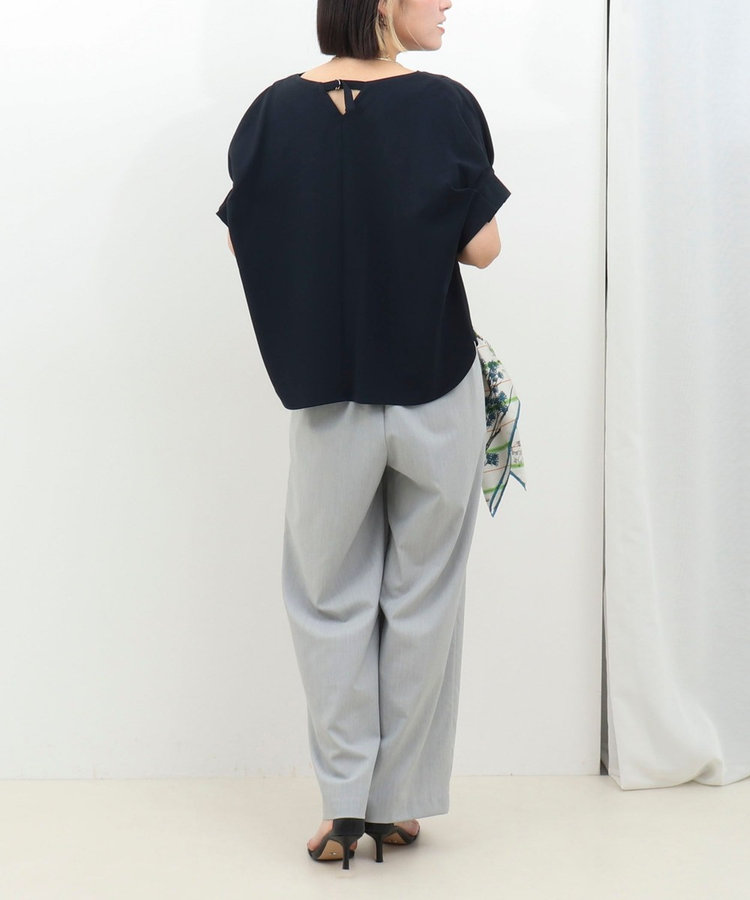 《UVカット接触冷感》ハイストレッチブラウス