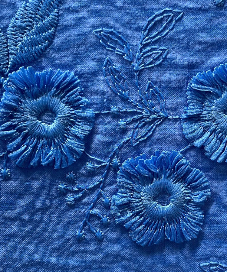3D刺繍チュニックブラウス（4-0021-4-21-013）｜fredy emue