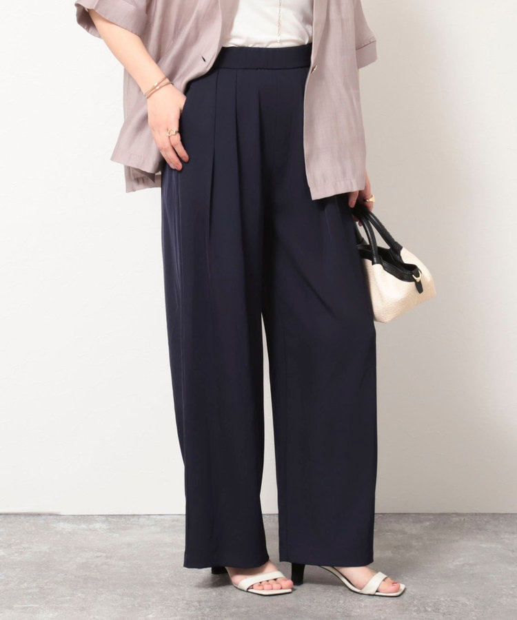 OUTLET限定 TIME SALE！］タックワイドパンツ（5-0819-3-09-003