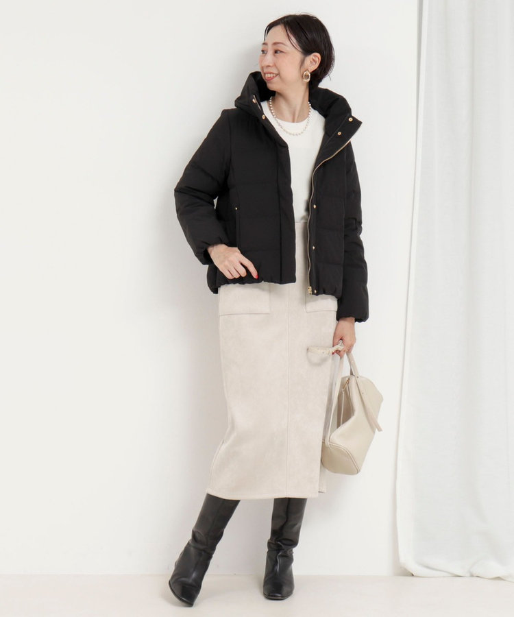 撥水》ストレッチライトタフタショートコート（5-0818-6-04-002