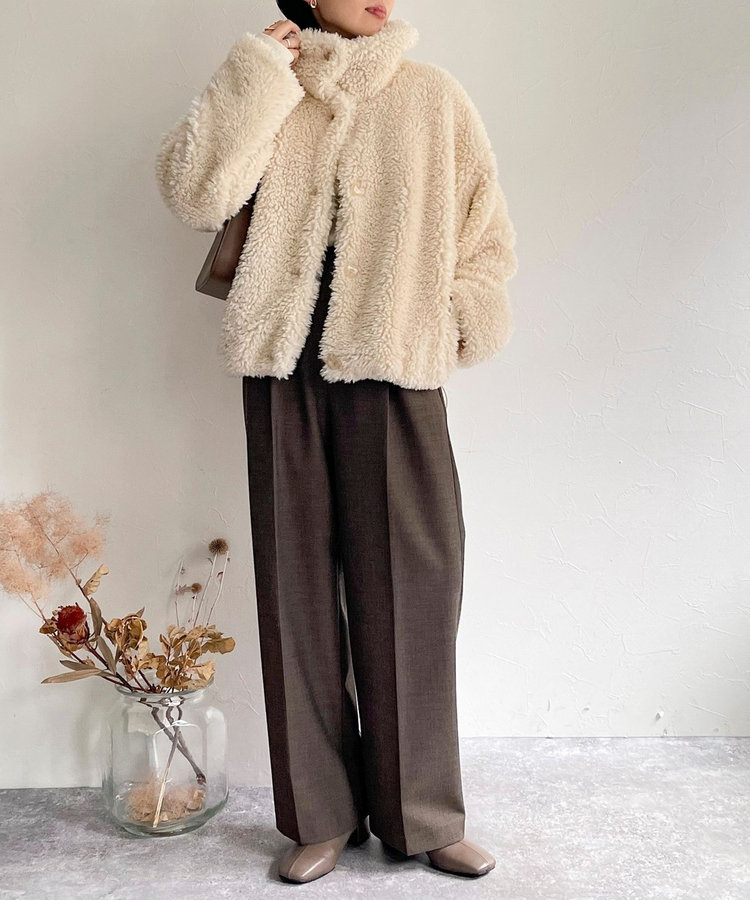 フェイクファーコート（4-0021-7-28-001）｜fredy emue(フレディ