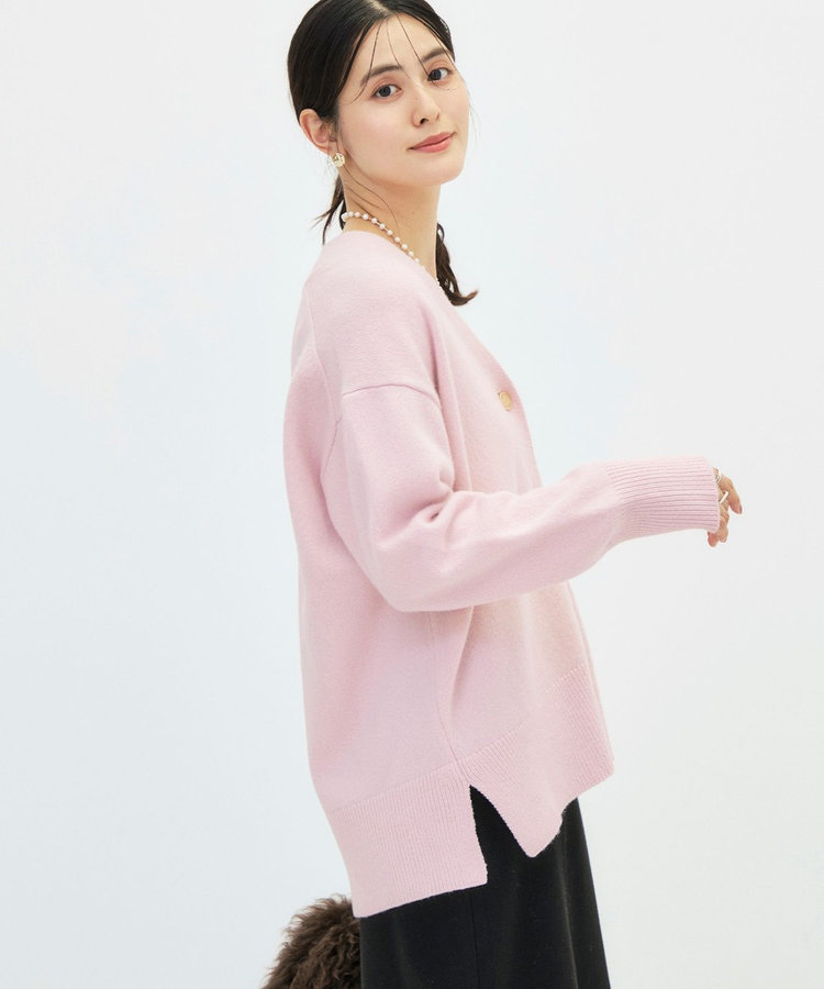 【WEB＆一部店舗限定カラーあり】MUSICゆったりVネックカーディガン