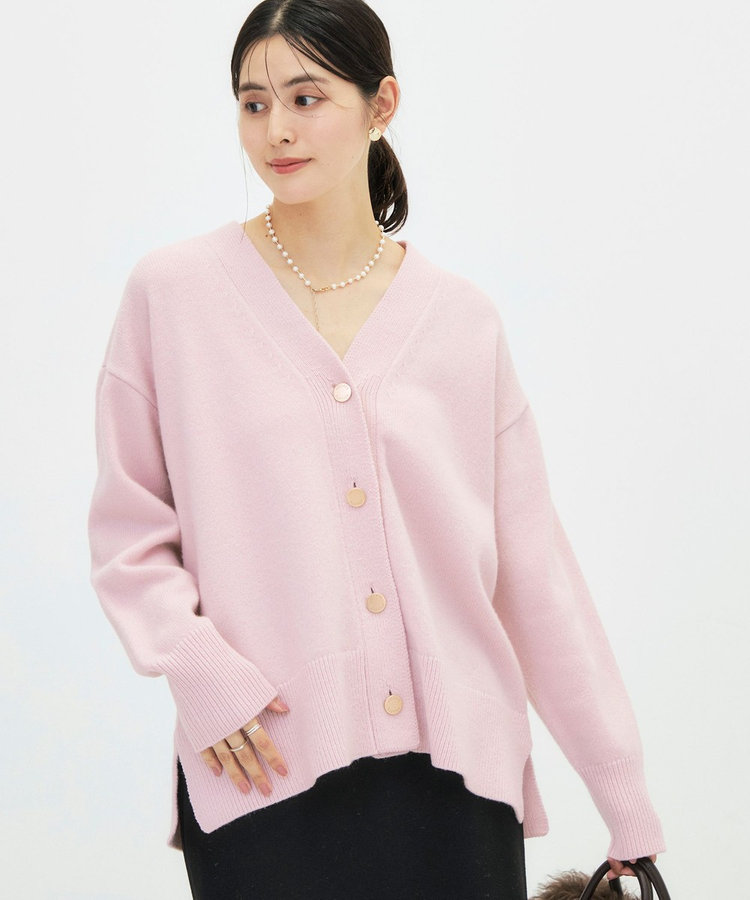 【WEB＆一部店舗限定カラーあり】MUSICゆったりVネックカーディガン