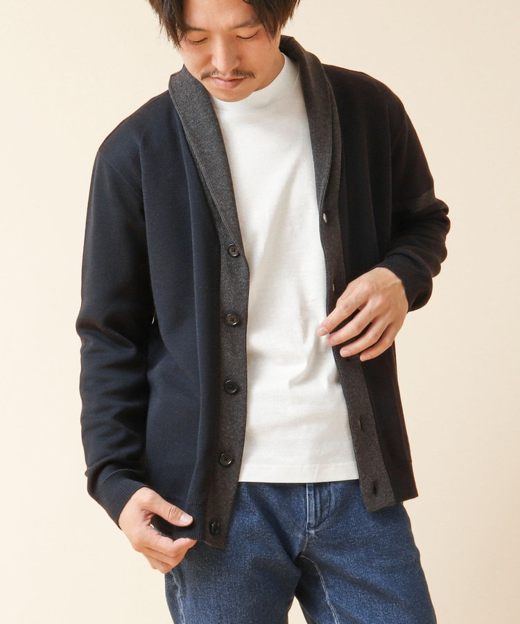 デオドラント加工》ミラノリブ ショールカラーカーディガン 24AW（4