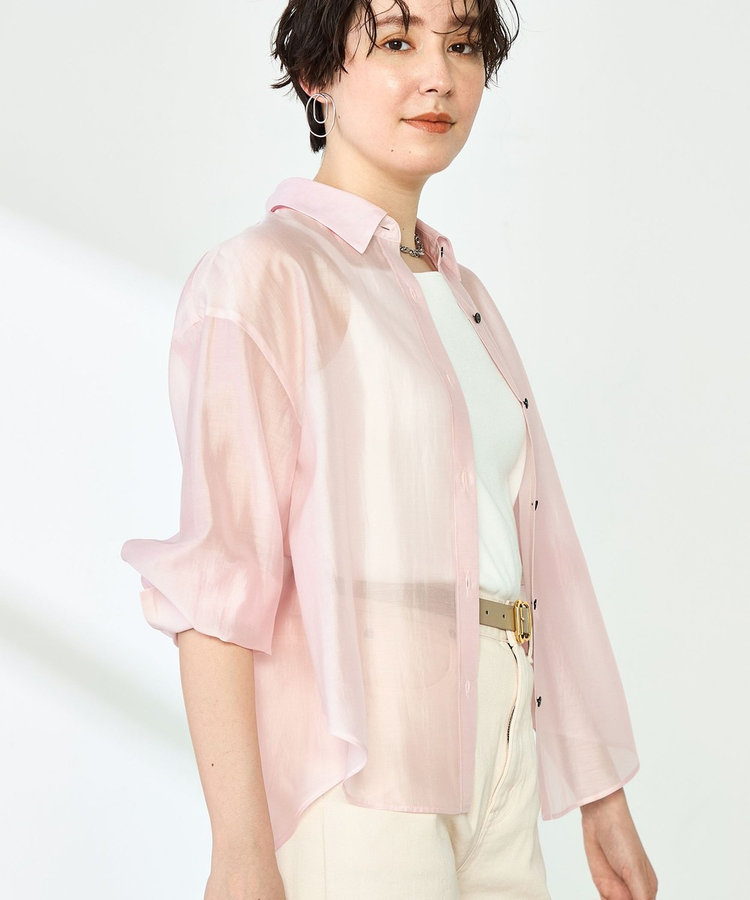 新品タグ付き　NOLLEY'S シャツ ブラウス ビスチェ風　ピンク 完売品 新品タグ付き NOLLEY´S シャツ ブラウス ビスチェ風 ピンク