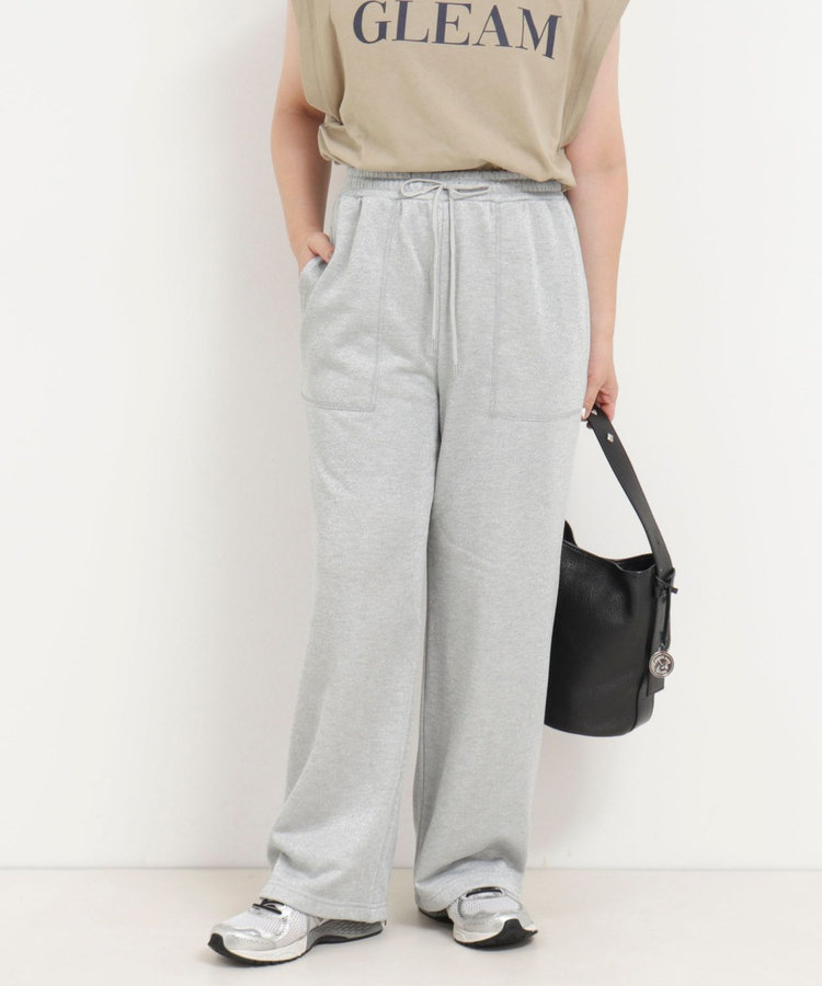 OUTLET限定 TIME SALE！］ラメ裏毛パッチポケットパンツ（5-0807-4-29