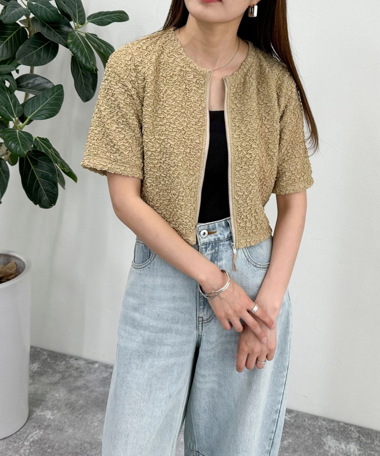 【まー】半袖ポンチョカーディガン NAVY（ファッション） カーディガン レディース 5分袖 Vネック