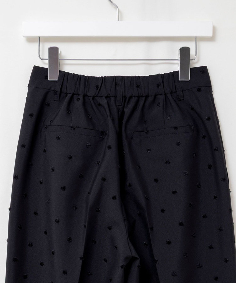 ウォッシャブルドットツッキリテーパードパンツ