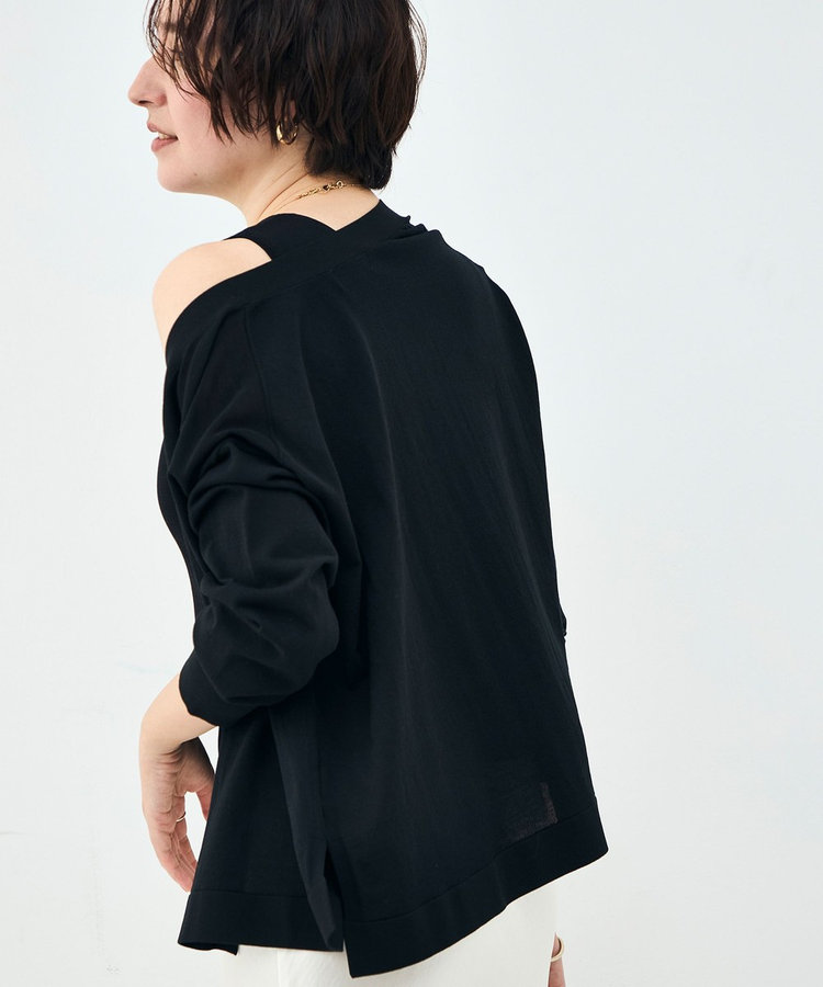《手洗い可能》アシメントリーカップ付きタンクトップ