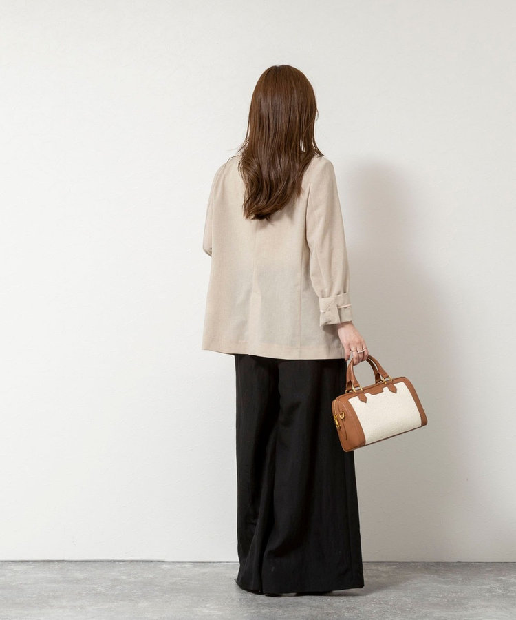 ［WEB限定 SPECIAL SALE！］ウォッシャブルフィブリルポプリンワイドパンツ