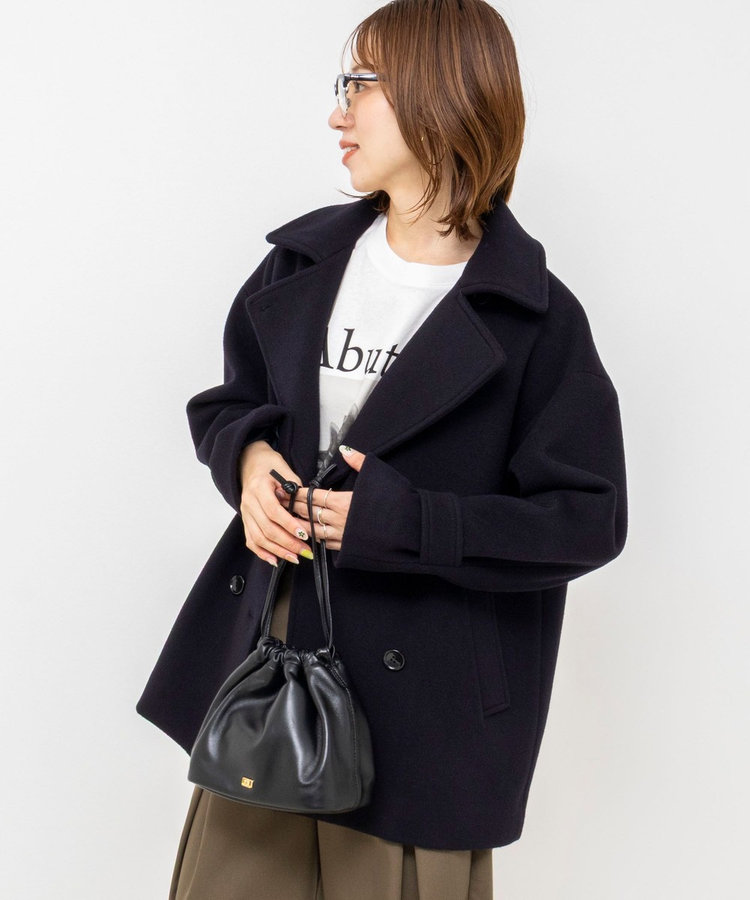 【一部WEB限カラー】ウールカシミヤダブルブレストコート
