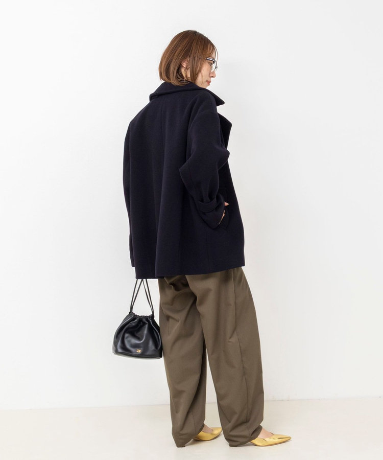 【一部WEB限カラー】ウールカシミヤダブルブレストコート