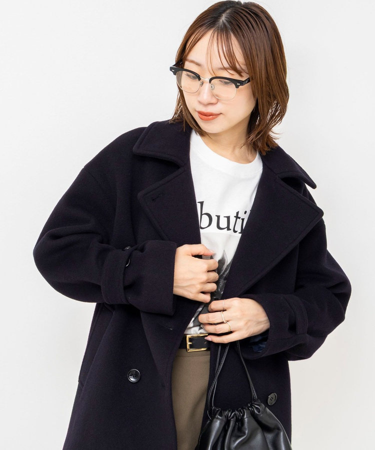 【一部WEB限カラー】ウールカシミヤダブルブレストコート