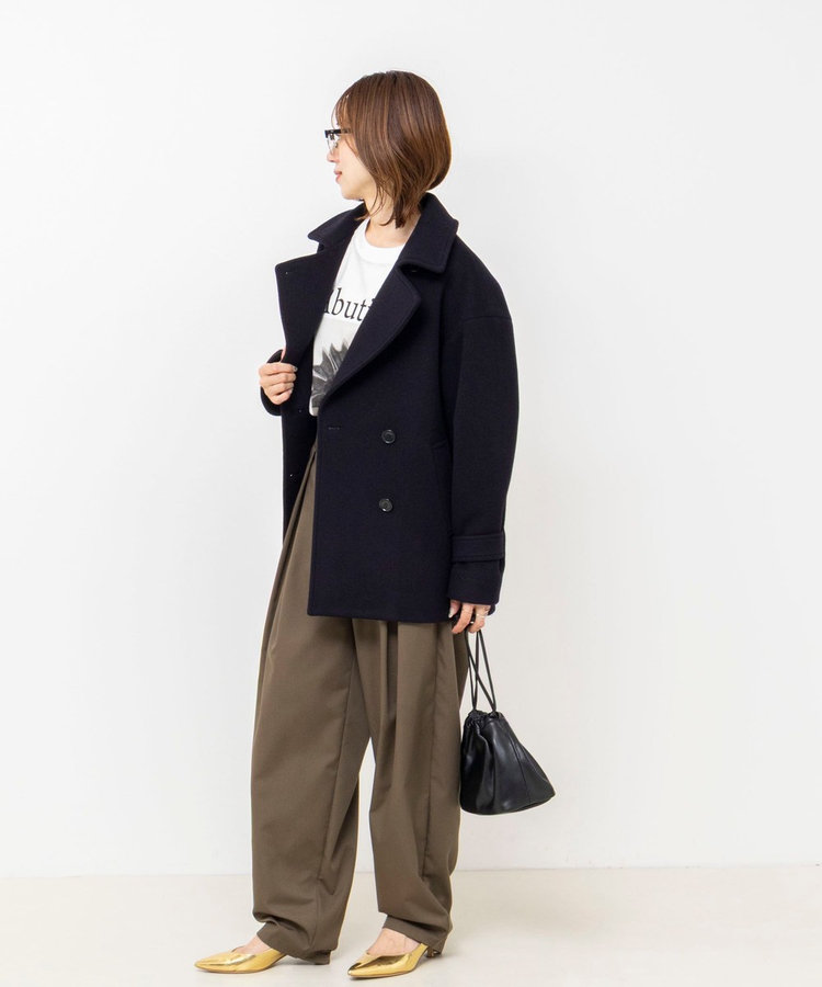 【一部WEB限カラー】ウールカシミヤダブルブレストコート