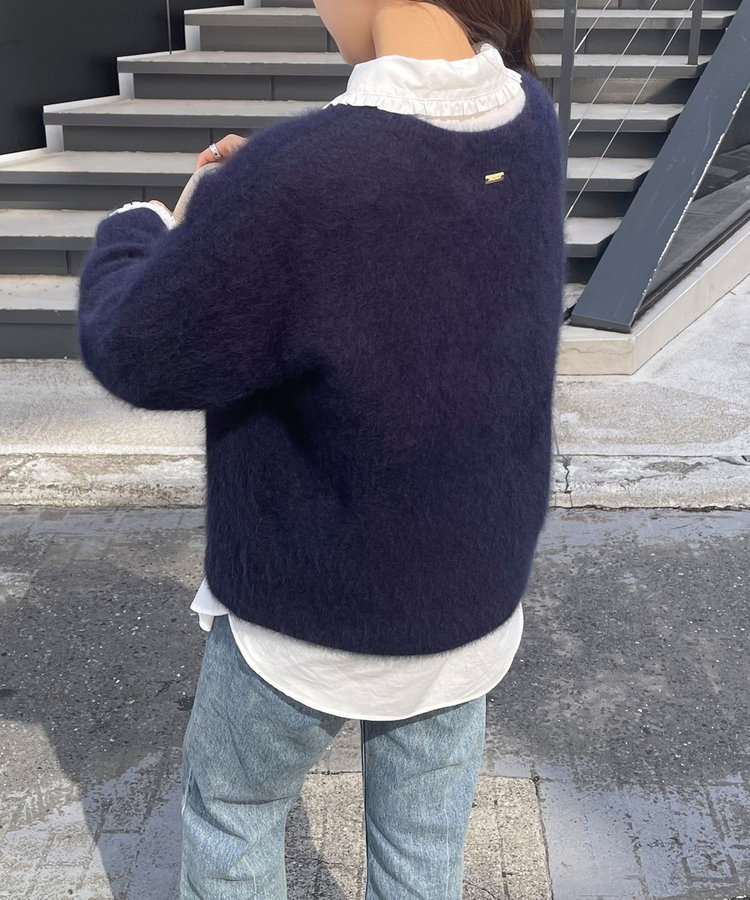 FOX混Vネックニットプルオーバー（4-0021-6-22-004）｜fredy emue