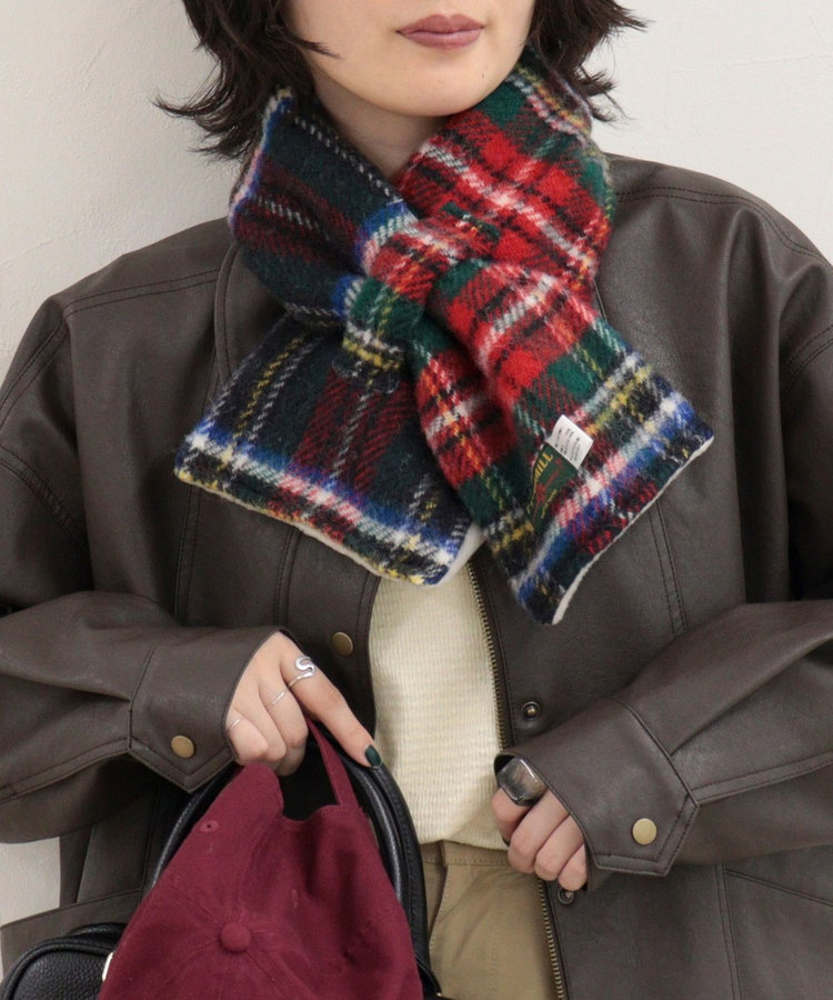 【TWEEDMILL/ツイードミル】別注カラーウール×フリースリバーマフラー