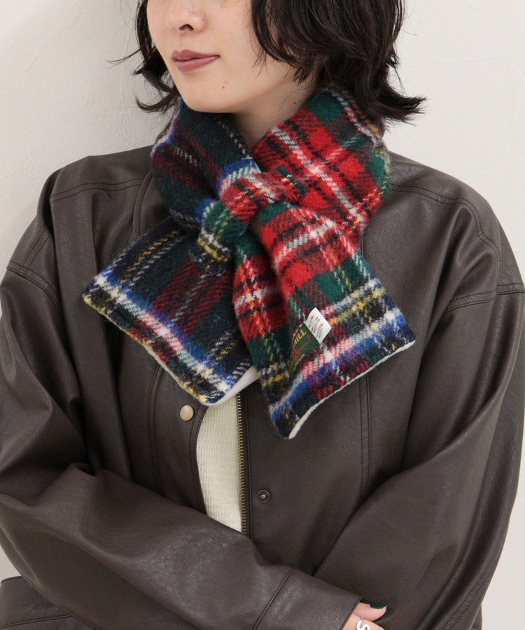 【TWEEDMILL/ツイードミル】別注カラーウール×フリースリバーマフラー