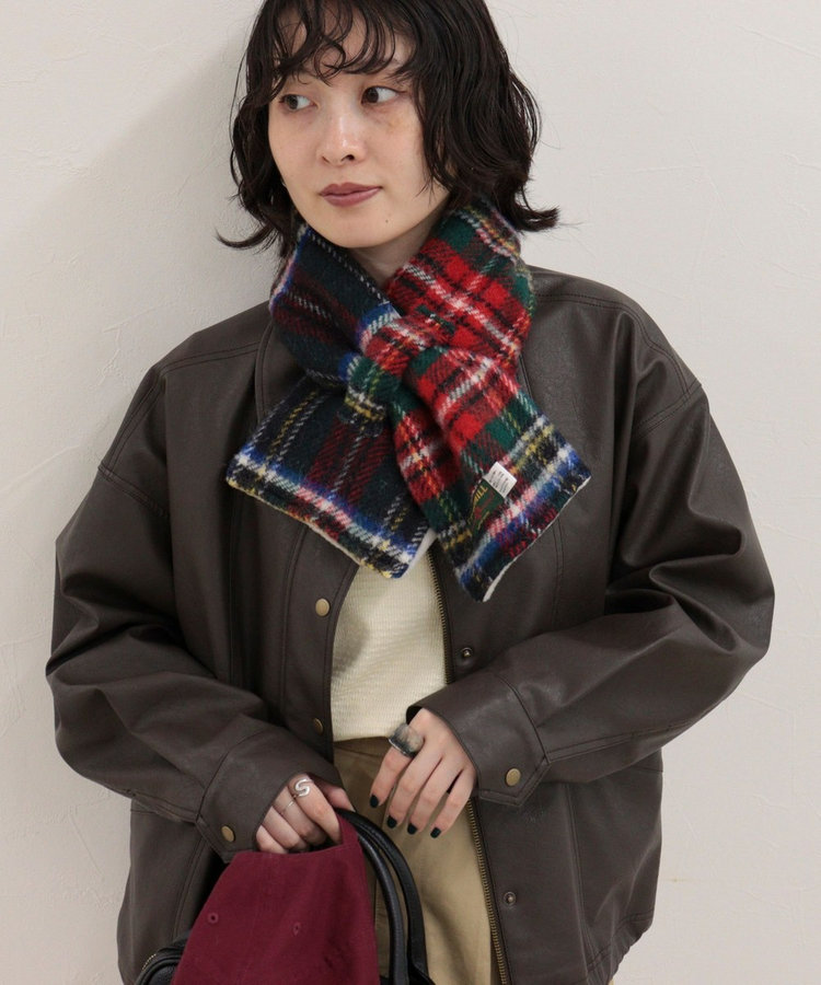 【TWEEDMILL/ツイードミル】別注カラーウール×フリースリバーマフラー