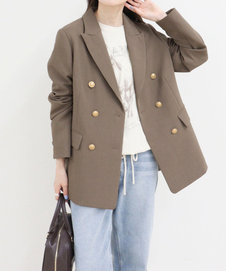 【定番人気をアップデート】ダブルブレストジャケット