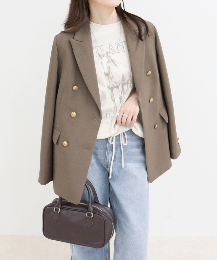 【定番人気をアップデート】ダブルブレストジャケット