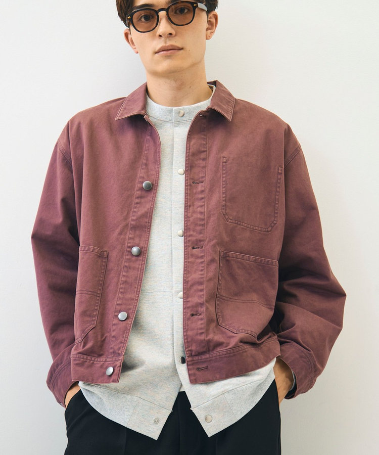 【ユニセックス対応】ヴィンテージツイル ショートカバーオール